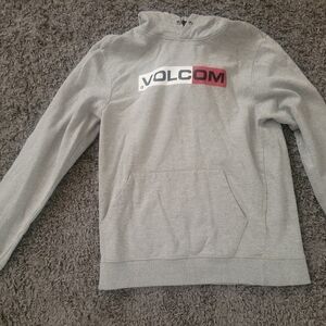 Volcom Gray Hoodie Mens Small